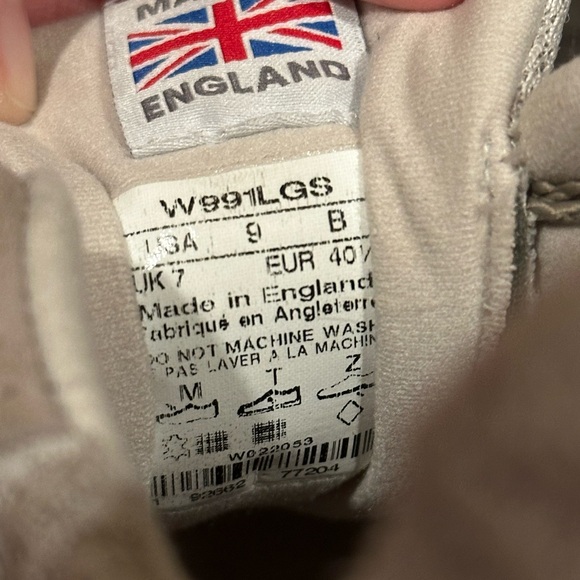 NEW BALANCE 991 Size 9 US Made In England Beige Brown Trainers Women’s - Picture 7 of 7